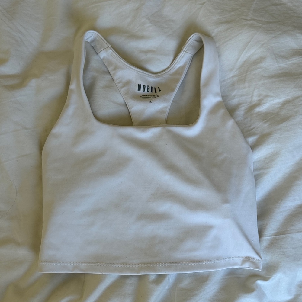 NOBULL Classic White Athletic Bra